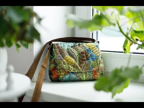 Лоскутная сумочка в технике "пицца" на заказ