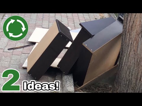 2 отличные идеи из деревянных ящиков, которые я нашел на помойке